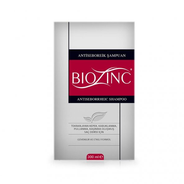 Biozinc Antiseboreik Şampuan Kabuklanma,Pullanma Oluşmuş Saç İçin 300ml - 1