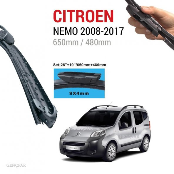 Citroen Nemo Silecek Takımı 2008-2017 N11.456 ürün görseli 1