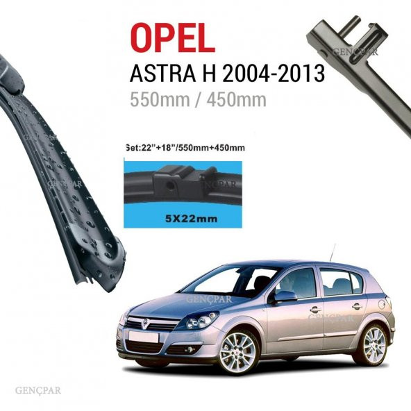 Opel Astra H Silecek Takımı 2004-2013 N11.463 ürün görseli 1