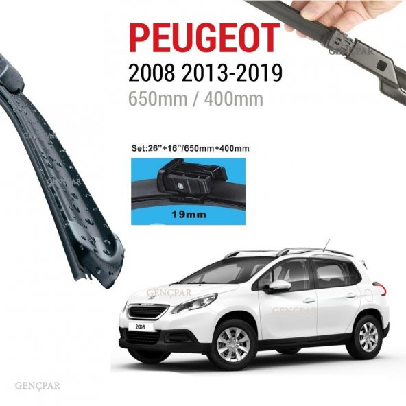 Peugeot 2008 Silecek Takımı 2013-2019