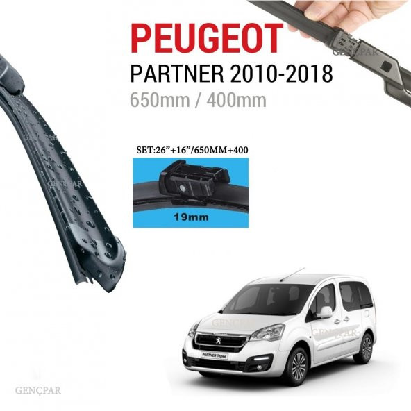 Peugeot Partner Silecek Takımı 2010-2018