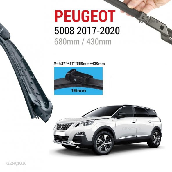 Peugeot 5008 Silecek Takımı 2017-2020