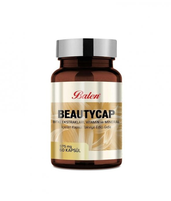 Balen Beautycap Bitki Ekstraktları, Vitamin ve Mineral İçeren Kapsül 575 mg 60 Kapsül