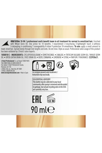 Loreal Professionnel Serie Expert Absolut Repair 10 in 1 Yıpranmış Saçlar 10 Etkili Bakım Sprey 90ml - 8