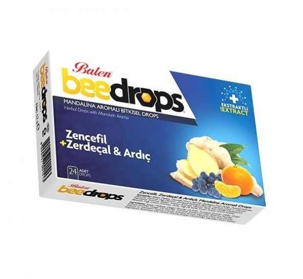 Balen Beedrops Pastil Zencefil + Zerdeçal ve Ardıç