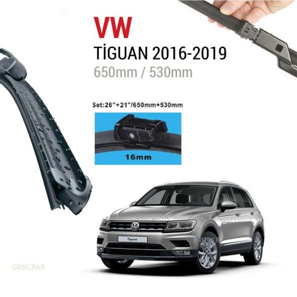 volkswagen Tiguan Silecek Takımı 2016-2019 ürün görseli 1