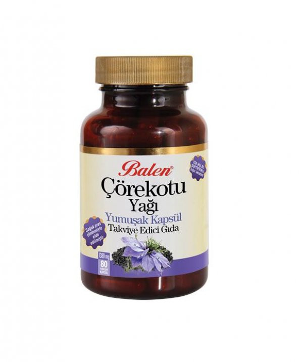 Balen Çörekotu Yağı Yumuşak Kapsül 1380 mg 80 Kapsül