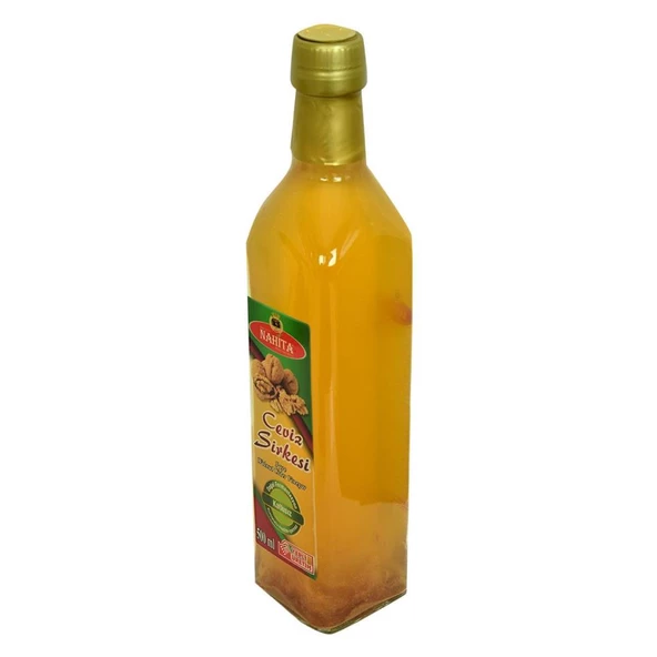 Nahita Ceviz Sirkesi 500ML Katkısız Doğal Fermantasyon Cam Şişe - 3
