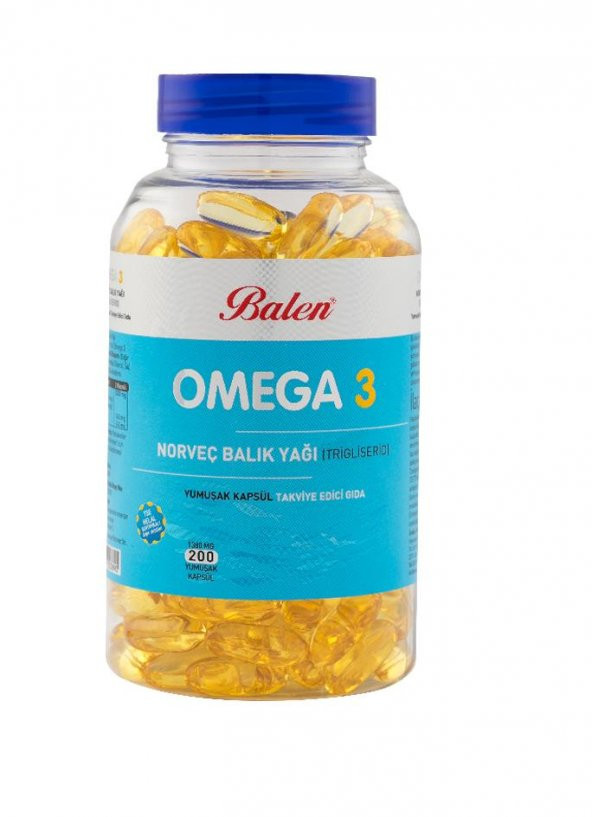 Balen Omega 3 Norveç Balık Yağı (Trigliserid) 1380 mg 200 Kapsül - 2