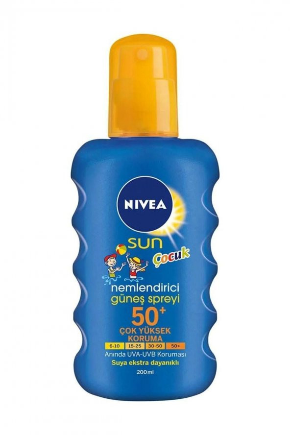 Nivea Sun Kids Nemlendirici Güneş Spreyi Spf50+ 200 Ml