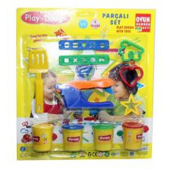 EREN Parçalı Set 4 Renk Oyun Hamuru Seti - 1
