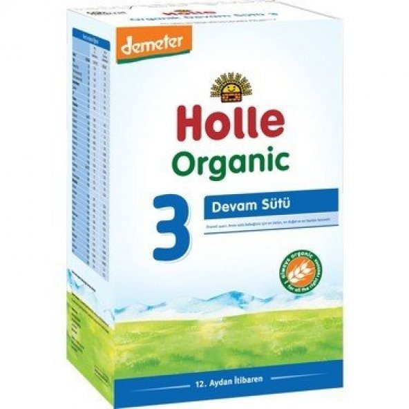 Holle Organik 3 Büyüme Sütü 600 g