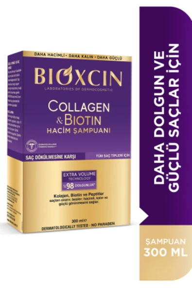 Collagen & Biotin Ekstra Hacim & Dolgunlaştırıcı Şampuan 300 ML