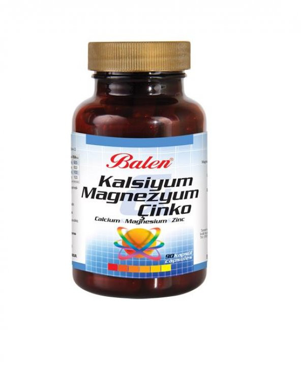 Balen Kalsiyum Magnezyum Çinko 709 mg 90 Kapsül