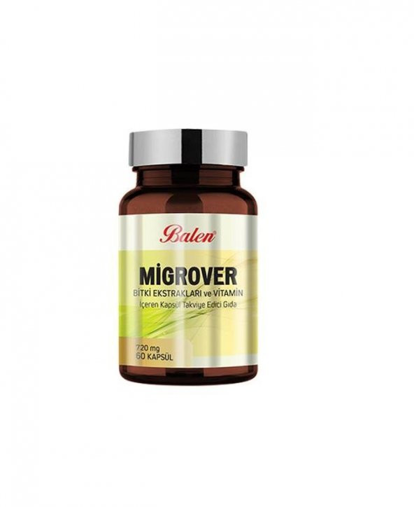 Balen Migrover Bitki Ekstrakları ve Vitamin 720 mg 60 Kapsül