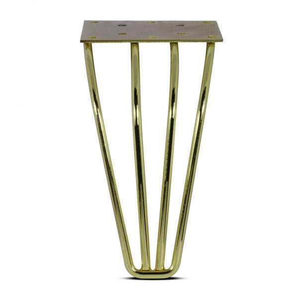 Nobel SATÜRN (ALTIN) Ayak Mobilya Ayağı Metal - 18 CM (VİDA HEDİYELİ) - 2
