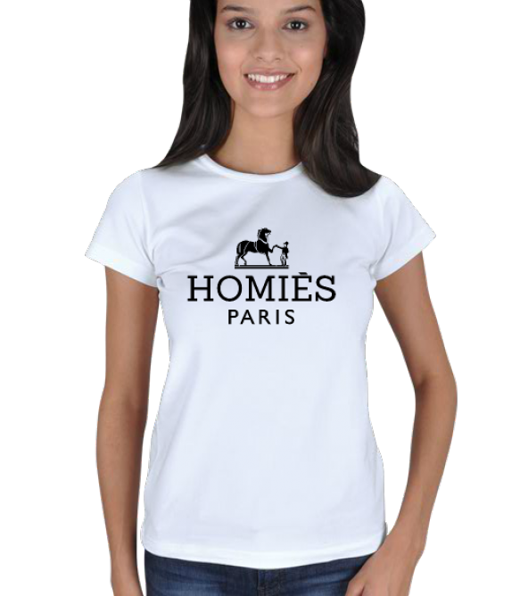 HOMIES - siyah Kadın Tişört