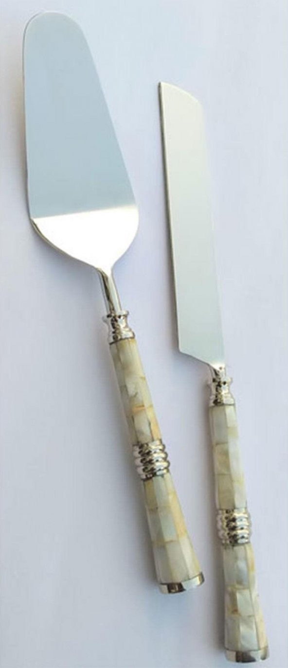 LAMEDORE Harın Gumus Beyaz 2lı Kek Setı 1QE-7502C