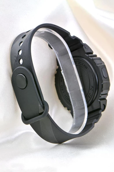 Pinkoli Siyah Silikon Kordonlu Led Watch Genç Kız Kadın Kol Saati ST-304141 - 3