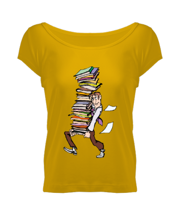 kitap kadın geniş yaka tshirt Kadın Geniş Yaka Tişört