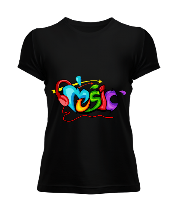 music kadın t-shirt Kadın Tişört