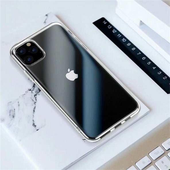 Apple iPhone 11 Pro 5.8inç Kılıf Şarj Tıpalı Silikon Kamera Korumalı - 7