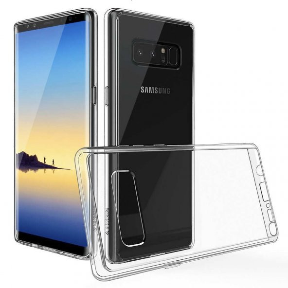 Samsung Galaxy Note 8 İnce Şeffaf Hayalet Silikon Kılıf