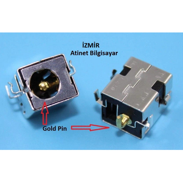 Asus X44E X44H X44HR X44HY X44 X44C A72 A72DR A72DY Jack Dc Jack Şarj Soketi Gold Pin-3