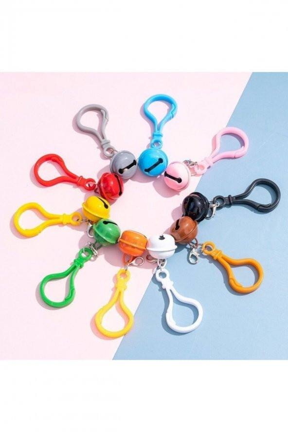 Hayal Sepeti Plastik Anahtarlık Kancası Büyük Boy Renkli (50 Adet) - 5