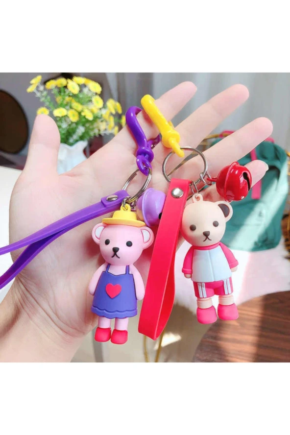 Hayal Sepeti Plastik Anahtarlık Kancası orta Boy Renkli (50 Adet) - 6