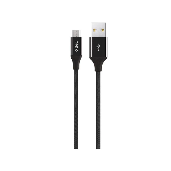 Ttec AlumiCable Micro USB Kablo Siyah 1.20 cm - 2DK11S