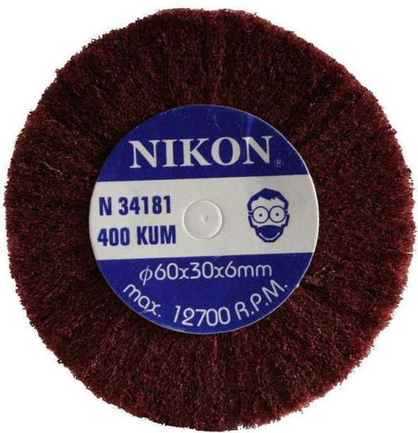Nikon Saplı Mop Mob Keçe Zımpara 40-60 mm 80-120-240-320-400 Kum - 3