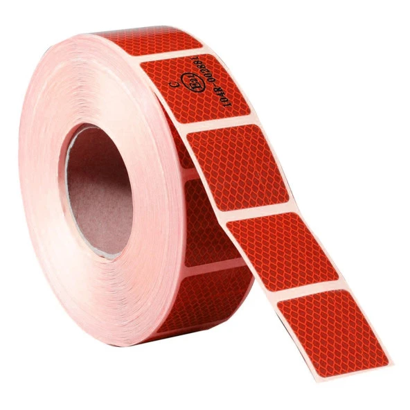 Tüvtürk Onaylı Reflektörlü Reflektif Fosforlu Şerit Bant Kesikli İkaz Bandı - 12