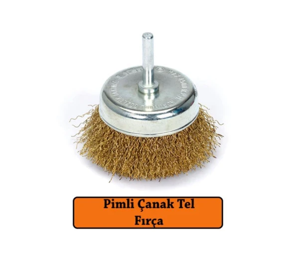 Pimli Telli Fırça Hobi Çanak Daire Kalem Tel Fırça - 3