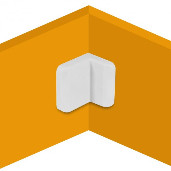 (5 ADET) Mobilya Dolap Askı Elemanı Montaj Bağlantı Sabitleme Demiri Beyaz - 5