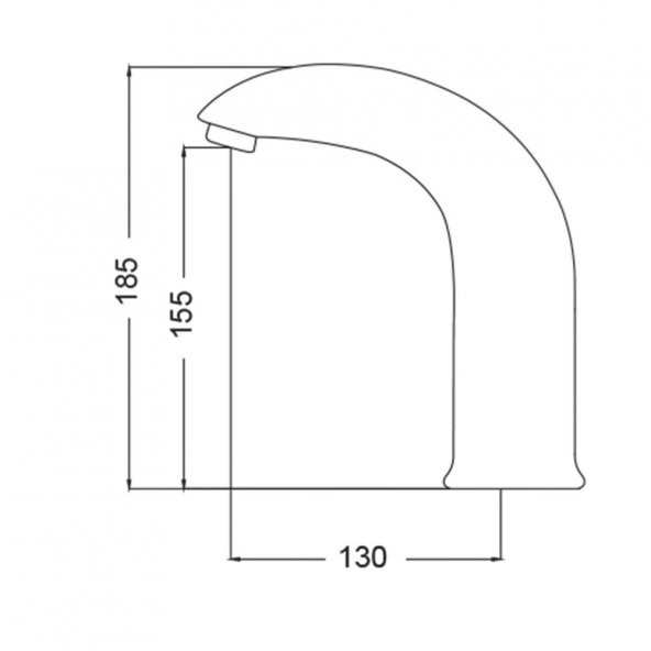 Gms Fotoselli Sensörlü Lavabo Musluk Bataryası Tek Girişli FT012 - 3