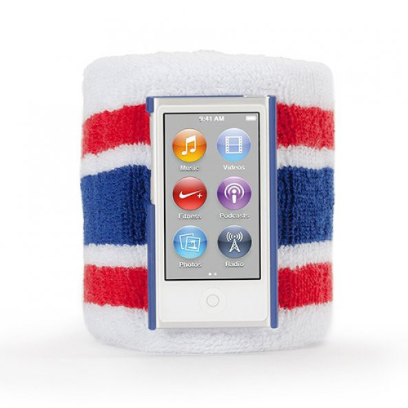 Griffin iPod Nano 7 Sportcuff Bilek Bandı Kılıf Beyaz RE37770