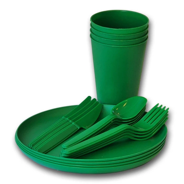 FreeCamp 4 Kişilik Piknik Seti-YEŞİL - 3