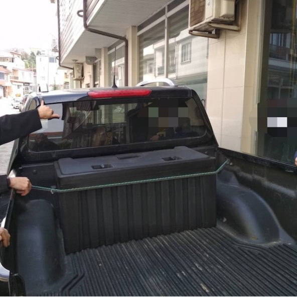 100 SU GEÇİRMEZ KILIFLI 100 cm offroad pick up kasa içi box - 4