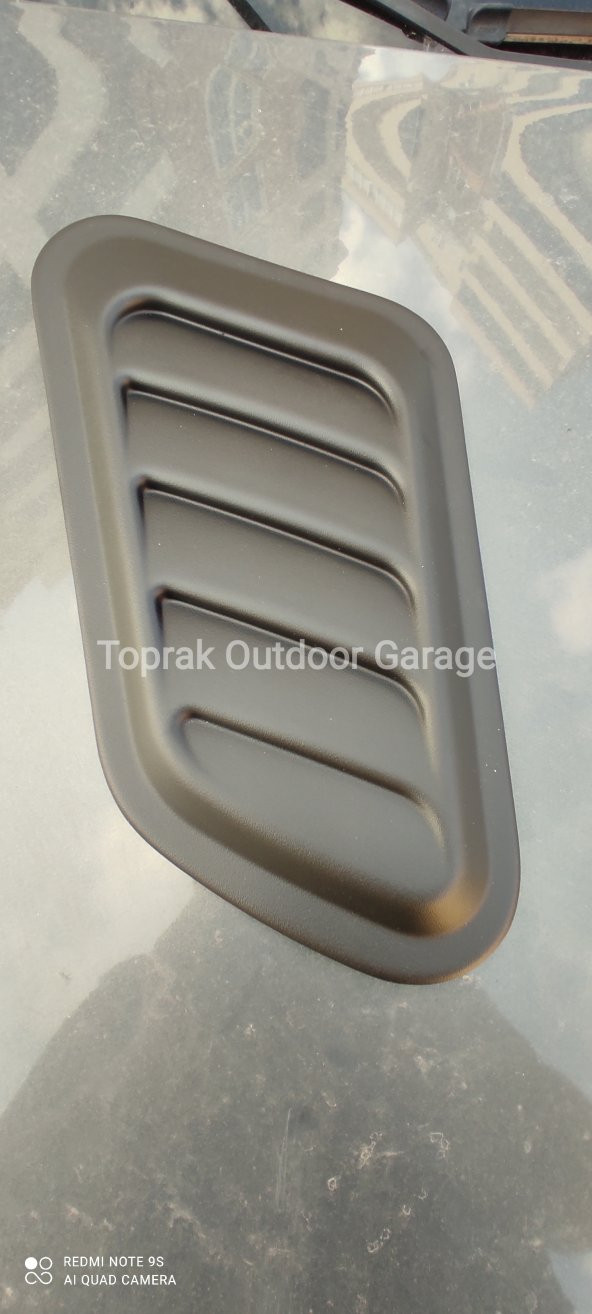 Parlak Siyah Scoop Kaput Kabartma Havalandirma Offroad Otomobil - 6