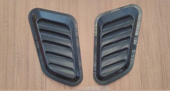 Parlak Siyah Scoop Kaput Kabartma Havalandirma Offroad Otomobil - 7