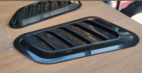 Parlak Siyah Scoop Kaput Kabartma Havalandirma Offroad Otomobil - 8