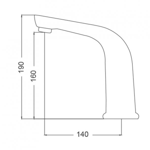 Gms Fotoselli Sensörlü Lavabo Musluk Bataryası Çift Girişli FT015 - 2