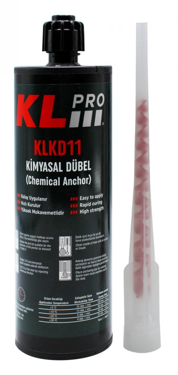 Klpro 410ml Kimyasal Dübel/Epoksi