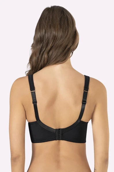 Siyah Dubleli Mikro Toparlayıcı Sütyen - Resim 2