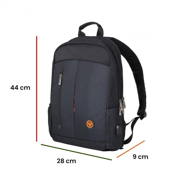 NPO Citylife+ Smart 16" Notebook Sırt Çantası-Siyah - 5