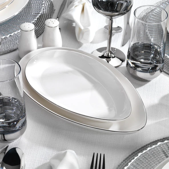 Schafer Dina Yemek Takımı 56 Parça-Platin - 5