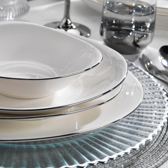 Schafer Dina Yemek Takımı 56 Parça-Platin - 6