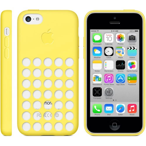 Apple iPhone 5C Kılıf Orjinal MF038ZM/A - Sarı - Resim 3
