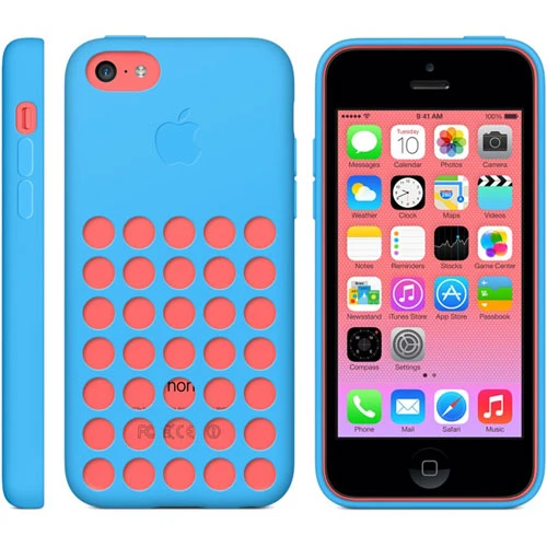 Apple iPhone 5C Kılıf Orjinal MF035ZM/A - Mavi - Resim 2